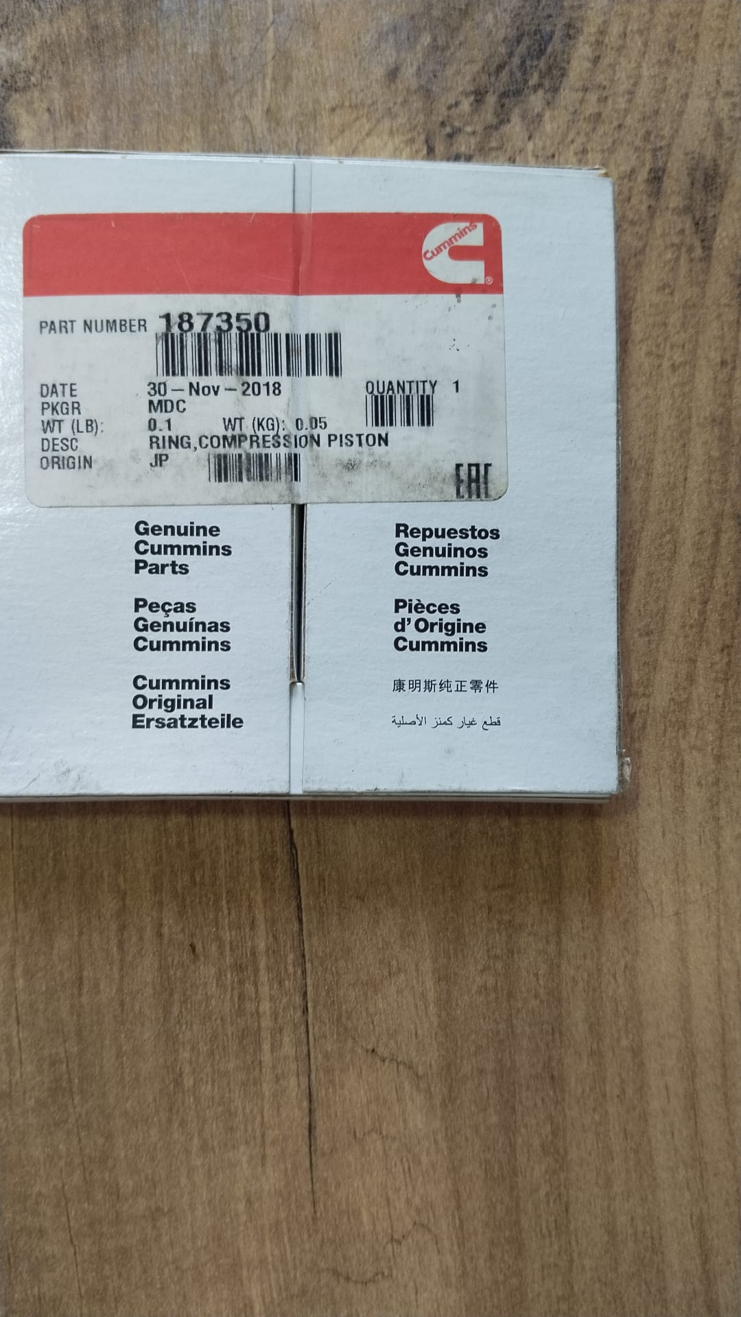 187350 Piston Ring Set