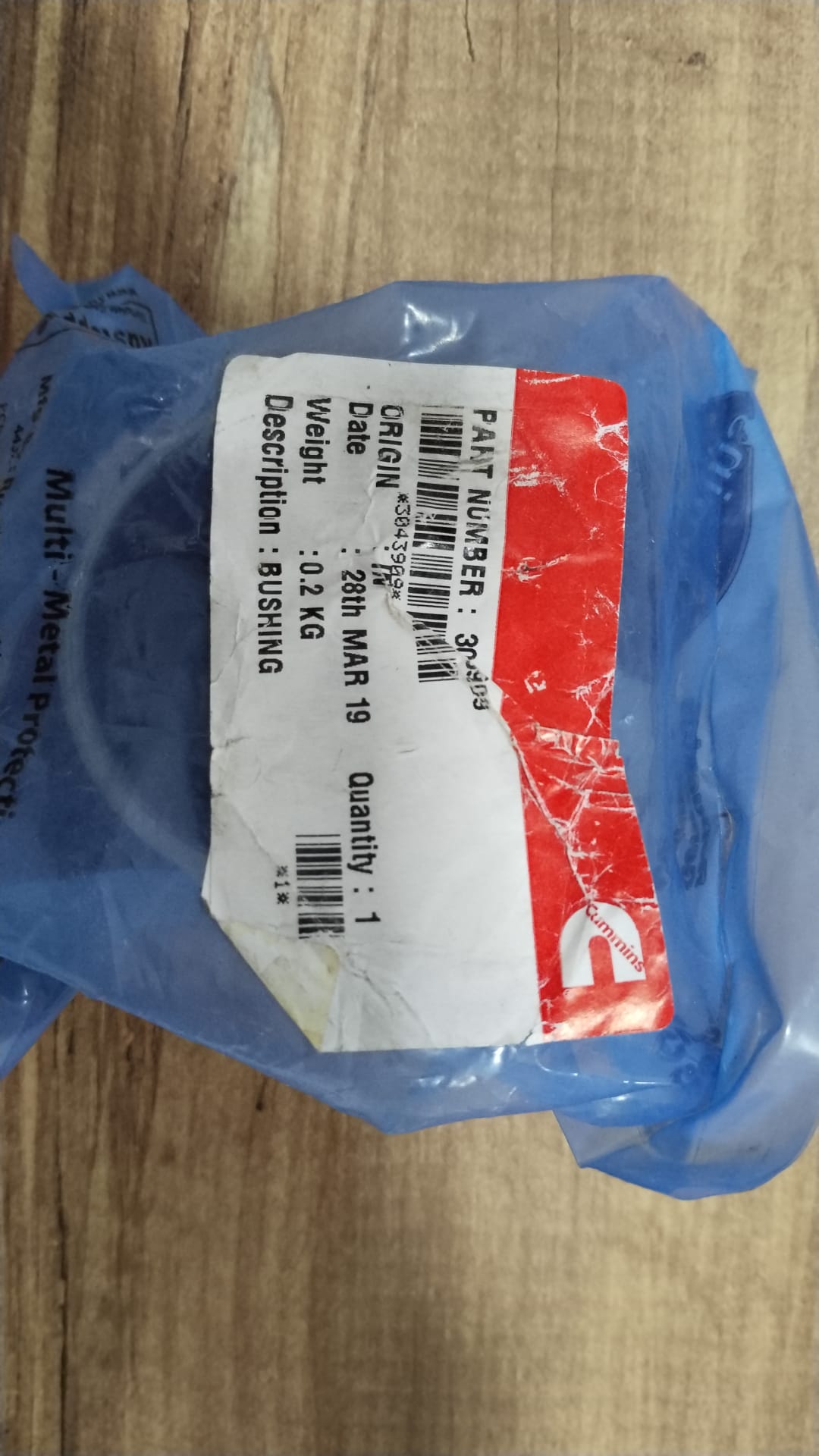 3043909 Cummins Orijinal Parça