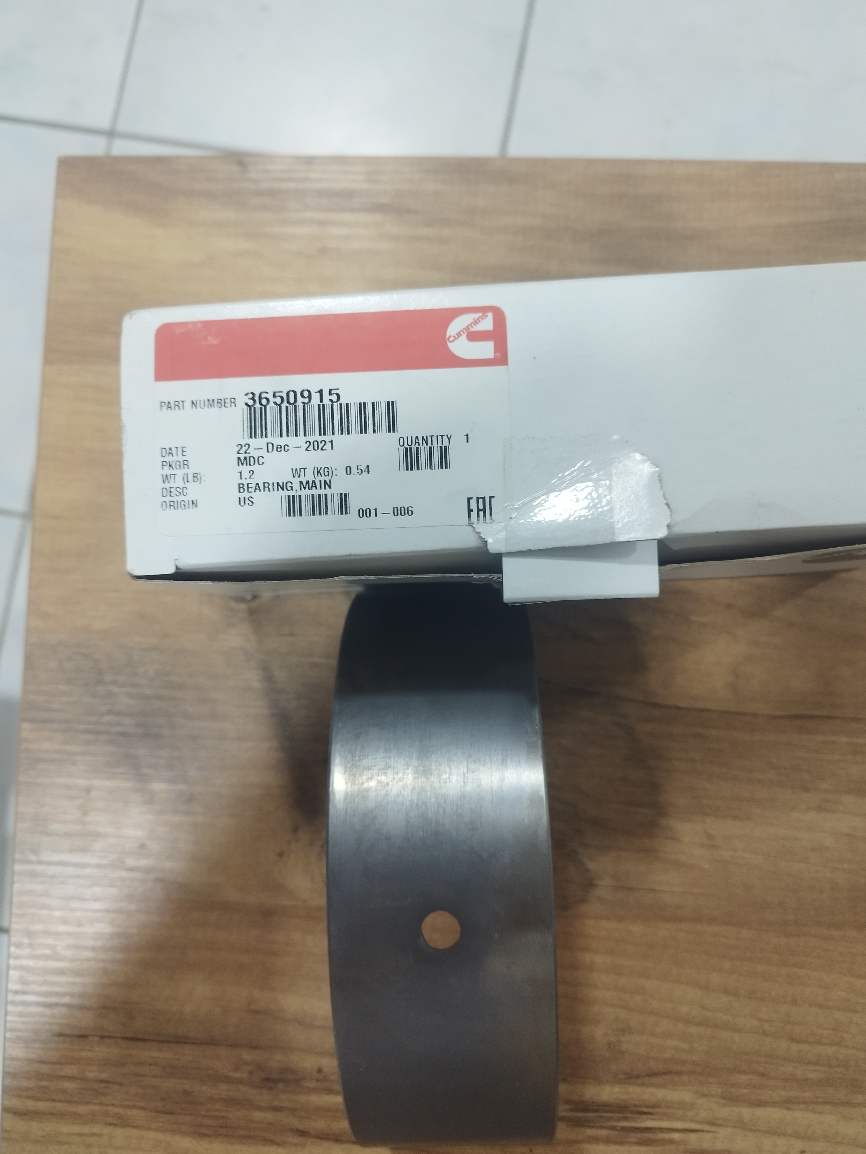 3650915 Bearing Main