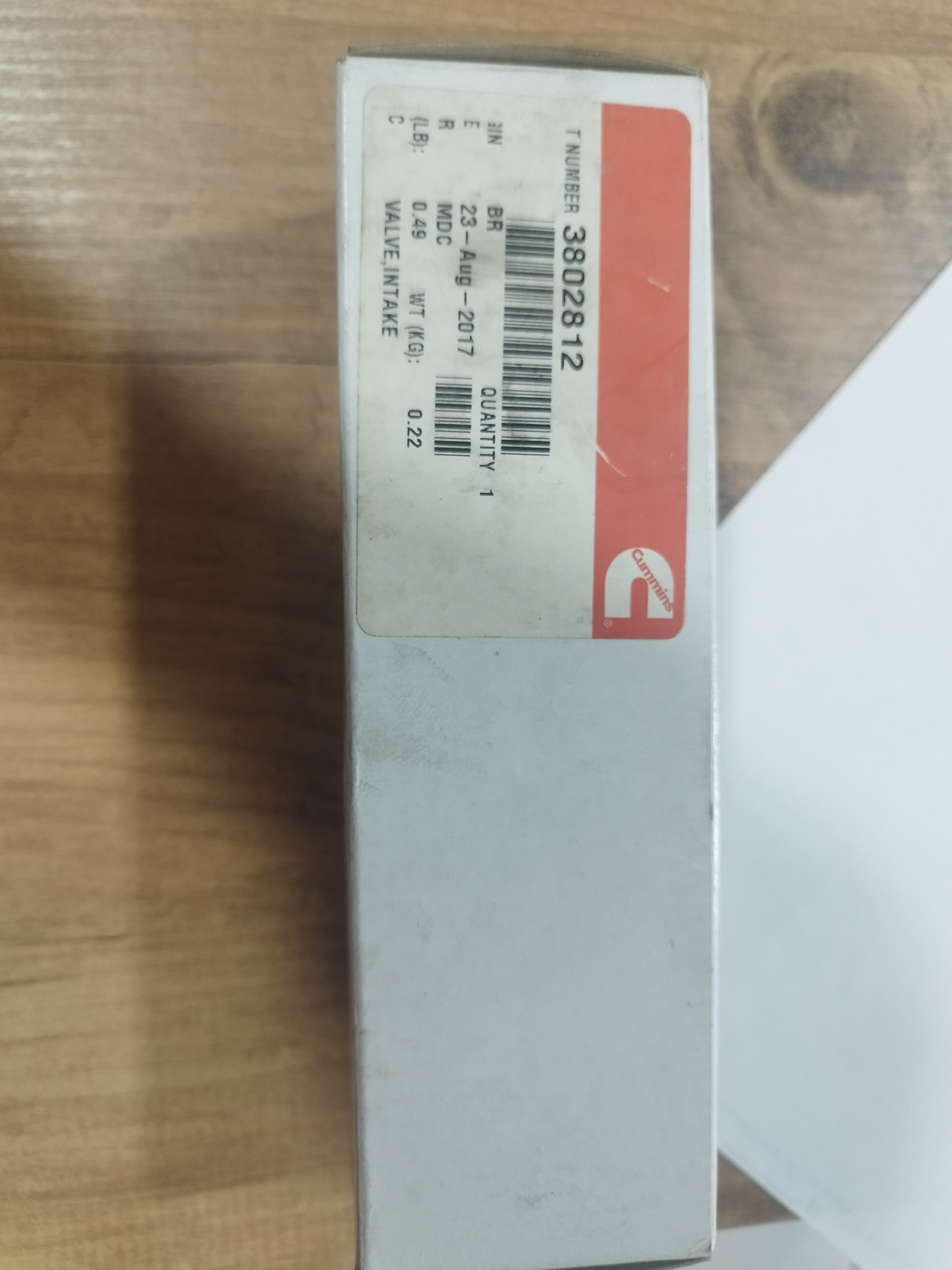 3802812 Intake Valve Kit