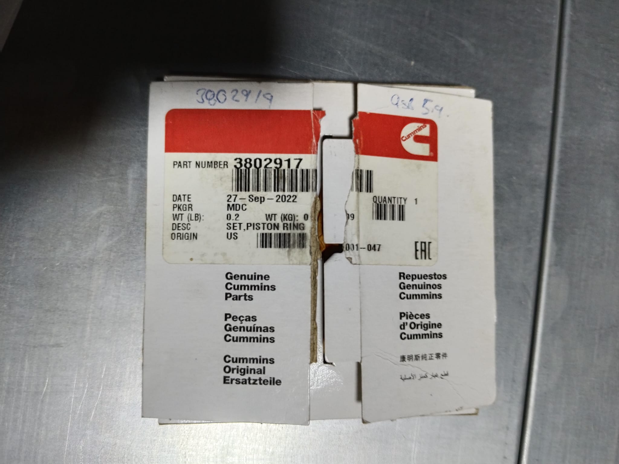 3802917 SEGMAN