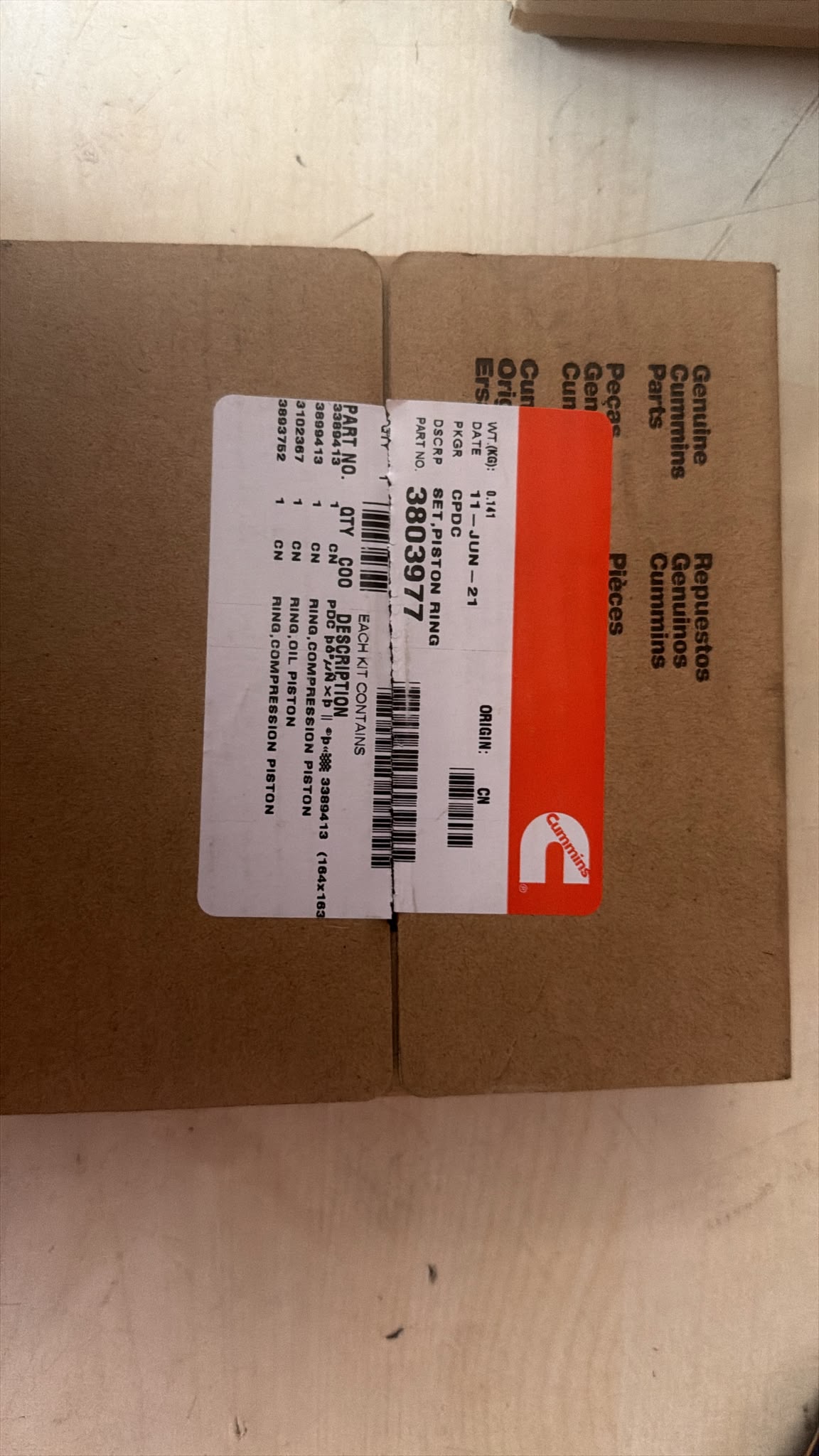 3803977 Piston segman