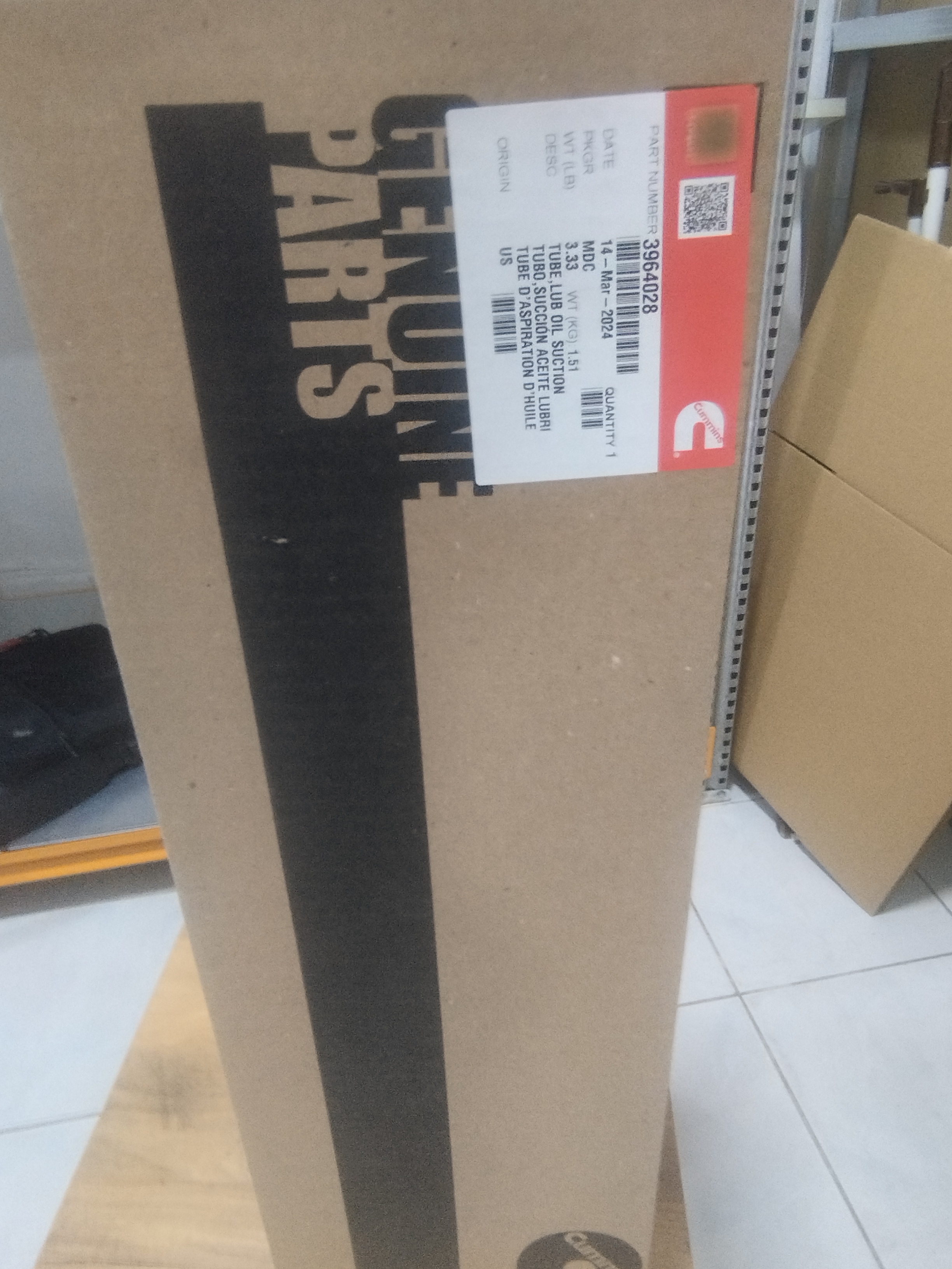 3964028 Connection Oil Suction