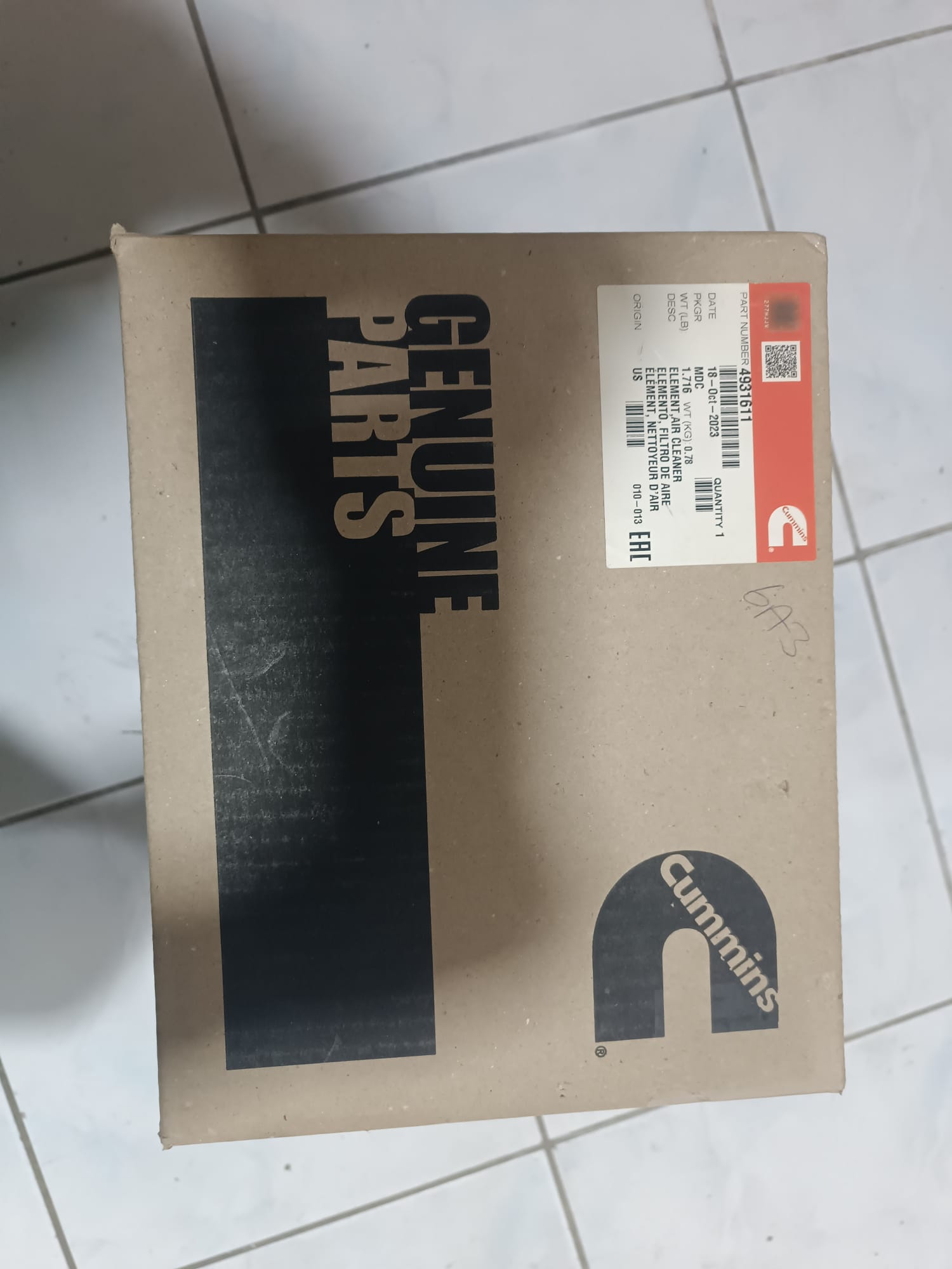 4931611 filtre hava